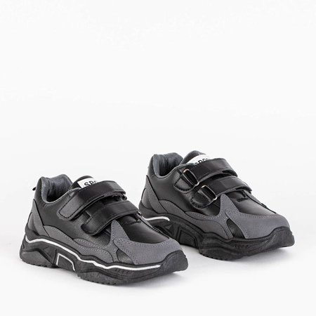Czarno szare sportowe buty dziecięce Skatio - Obuwie