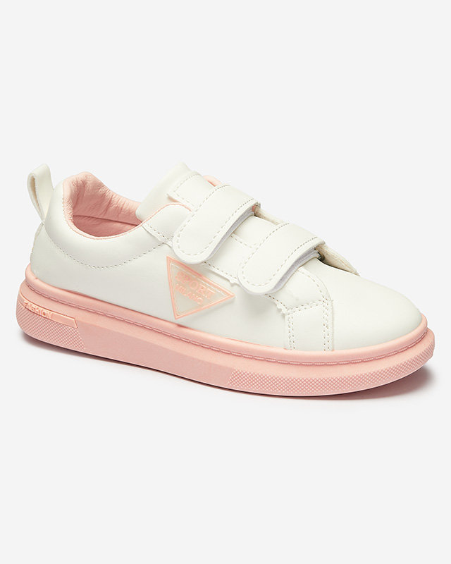 Royalfashion Biało- różowe dziecięce buty sportowe Yovoy