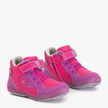 Różowo-fioletowe dziecięce sportowe buty Kuzia - Obuwie