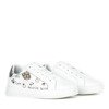 Białe buty sportowe z ozdobami Mosca - Obuwie