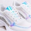 Białe sportowe buty damskie na grubej podeszwie Siren - Obuwie
