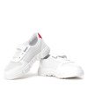 Białe sportowe dziewczęce buty Kariena - Obuwie
