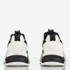 Biało - czarne damskie buty sportowe z holograficzną wstawką Super Soul - Obuwie