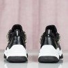 Czarne buty ugly shoes z cyrkoniami Wilhemina - Obuwie