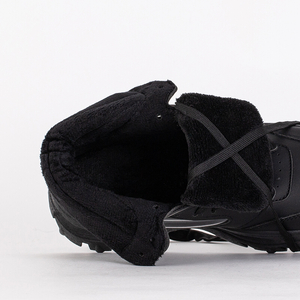 Czarne damskie sportowe buty a'la śniegowce Naiola - Obuwie
