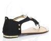 Czarne sandały Aviana- Obuwie