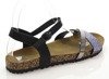 Czarne sandały z brokatowym paseczkiem Nincoa - Obuwie