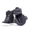 Czarne sneakersy na krytym koturnie Serenity - Obuwie