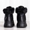 Czarne sportowe śniegowce z ociepleniem Bernadet - Obuwie