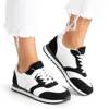 Czarno-białe buty sportowe Esteti - Obuwie