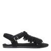 Czarny sandały z frędzlami Daiana- Obuwie