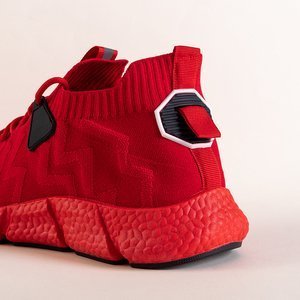 Czerwone męskie sportowe buty Puerto - Obuwie