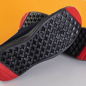 Granatowe męskie sportowe buty slip on Chof - Obuwie