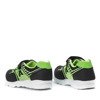 Granatowo-zielone dziecięce buty sportowe Sammy - Obuwie