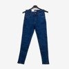 Jeansowe spodnie z wycięciami - Odzież