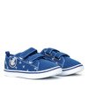 Niebieskie chłopięce buty na rzepy Hookie - Obuwie