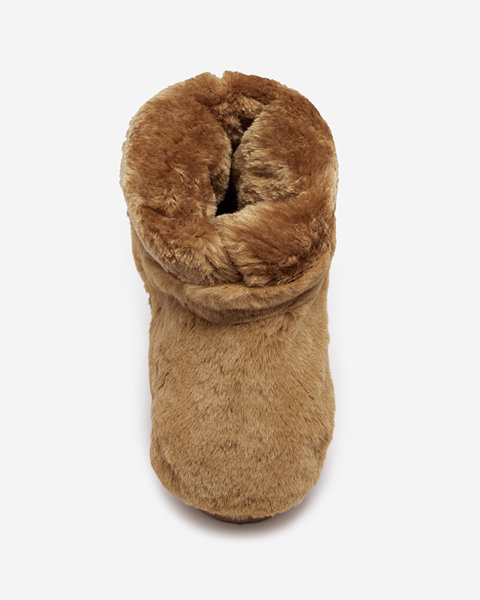 Royalfashion Damskie buty a'la śniegowce w kolorze camelowym Ottola