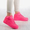 Różowe neonowe wysokie buty sportowe na platformie Tiny Dancer - Obuwie