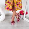 Różowo-fioletowe sandały na platformie Nylah - Obuwie