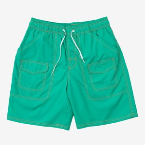 Zielone męskie sportowe spodenki szorty - Odzież
