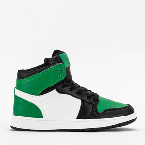 Zielono - czarne sportowe buty damskie Anonu - Obuwie
