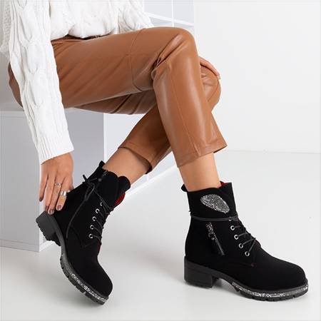 Чорні жіночі матові черевики Exione - Взуття