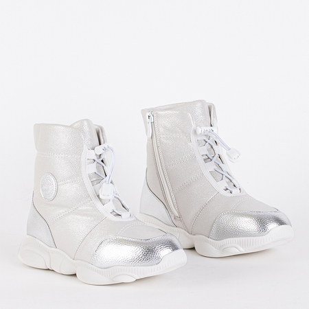 Дитячі черевики в срібному кольорі Neliko