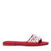 Червоні шльопанці з намистинами Amely - Взуття 1