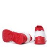 Червоно-біле спортивне взуття з голографічним покриттям Metalien - Взуття