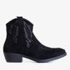Чорні ковбойські чоботи з візерунком Nevada - Взуття