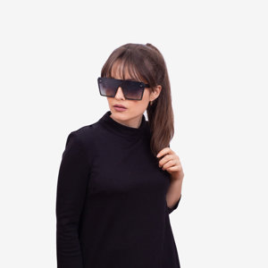 Чорні квадратні жіночі сонцезахисні окуляри 