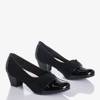 Чорні жіночі насоси на низькій посаді Saloma - Взуття 1