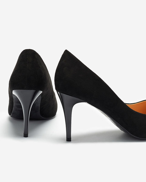 Класичні чорні жіночі туфлі з гострим носком Wernil - Взуття