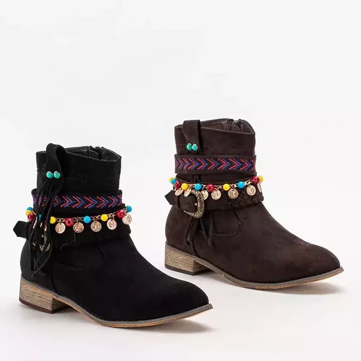OUTLET Чорні жіночі ковбойські чоботи Livra - Взуття