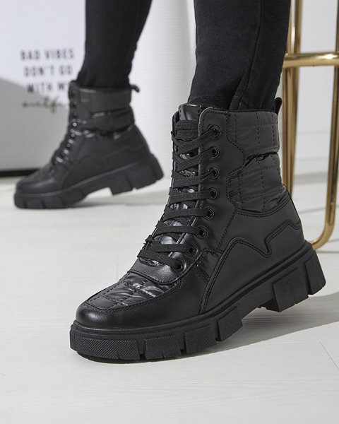 OUTLET Чорні жіночі неутеплені черевики баггі Qertera- Взуття