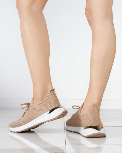 OUTLET Erina світло-коричневе ткане спортивне жіноче взуття - Взуття