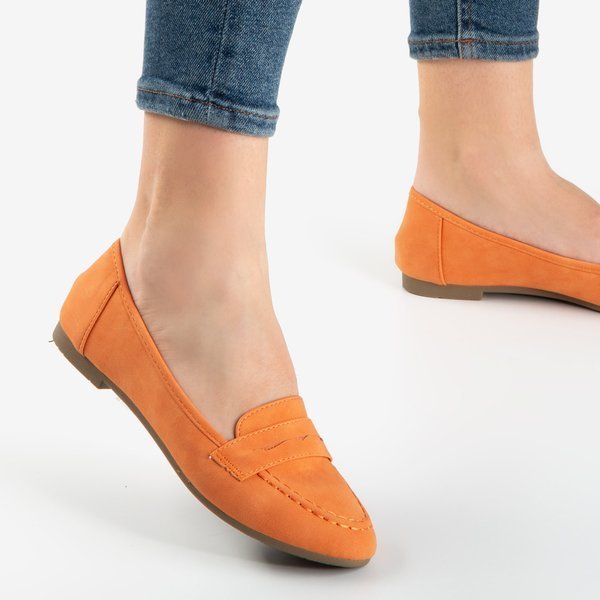 OUTLET Помаранчеві жіночі мокасини Roselle - Взуття