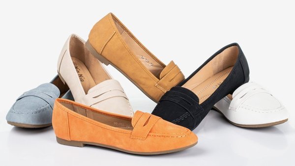 OUTLET Помаранчеві жіночі мокасини Roselle - Взуття