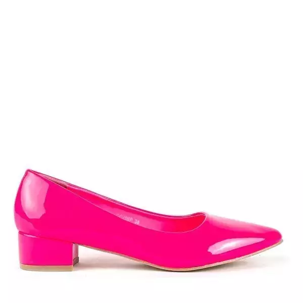 OUTLET Рожеві лаковані туфлі на плоскому каблуці Marisola - Туфлі