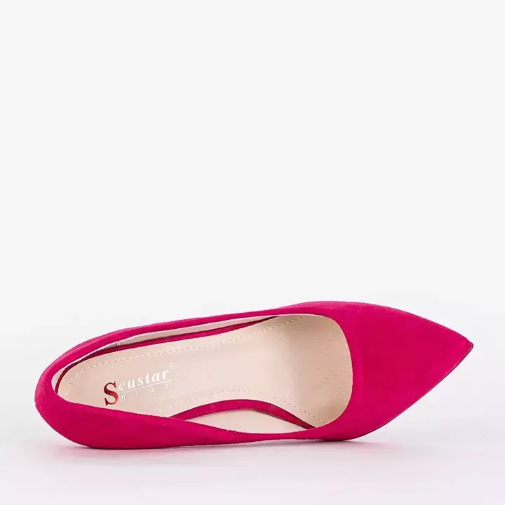 OUTLET Рожеві туфлі з еко замшею на шпильці Veneci - Туфлі