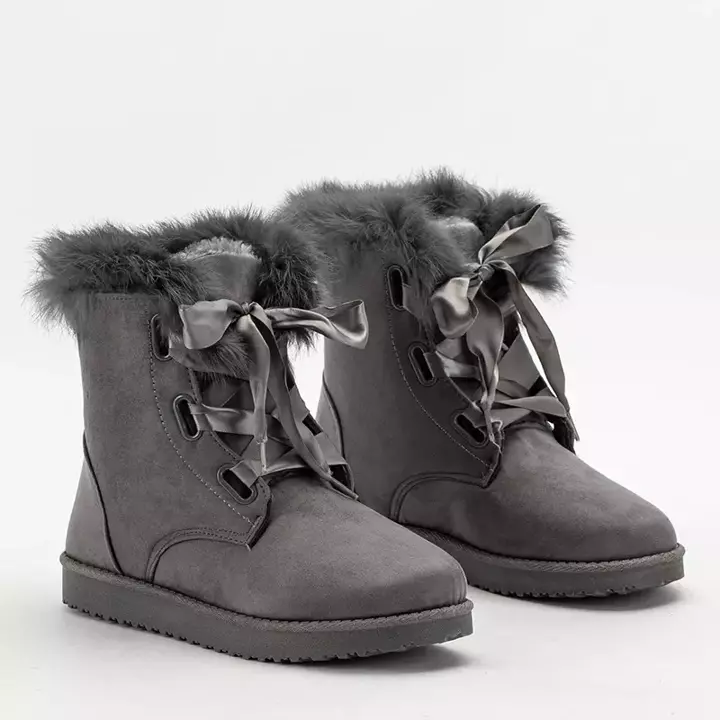 OUTLET Сірі жіночі снігові черевики від Ritalo - Взуття