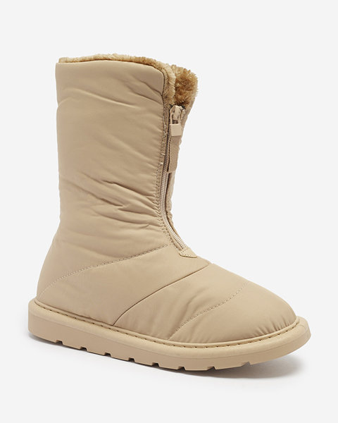 OUTLET Світло-коричневі жіночі черевики а-ля снігоступи Tirigga- Footwear