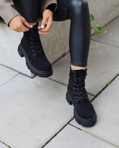 OUTLET Жіночі чорні черевики a'la baggers Yeam- Footwear