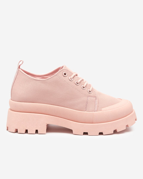 OUTLET Жіночі рожеві туфлі на шнурівці Rozia - Взуття