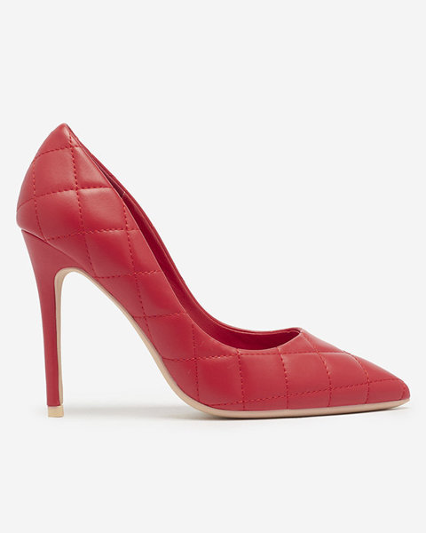 OUTLET Жіночі стьобані човники червоного кольору Duclisa- Взуття
