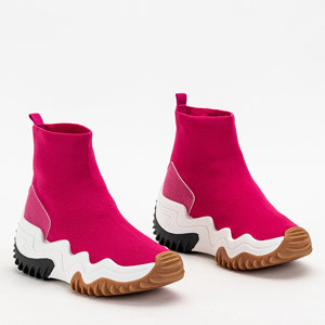 Рожеві жіночі високі кросівки Tenera