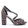 Сандалії на посту з леопардовим принтом Еринела - Взуття