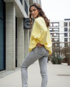 Сірі жіночі вузькі джинси - Одяг