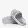 Срібні шльопанці з ланцюжком Slivien - Взуття 1