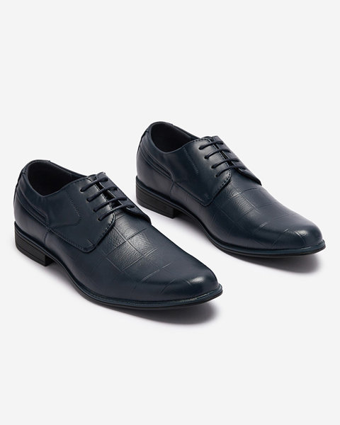 Темно-сині елегантні чоловічі напівчеревики Elfobs - Взуття